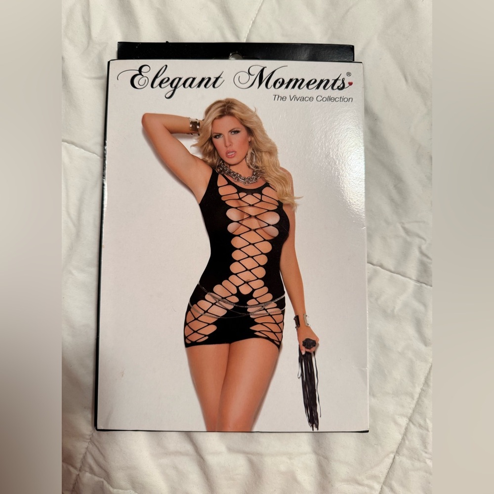 Elegant Moments Black Mini Dress
